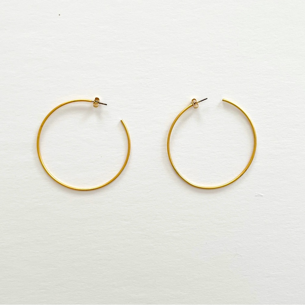 Madewell gold hoop earrings